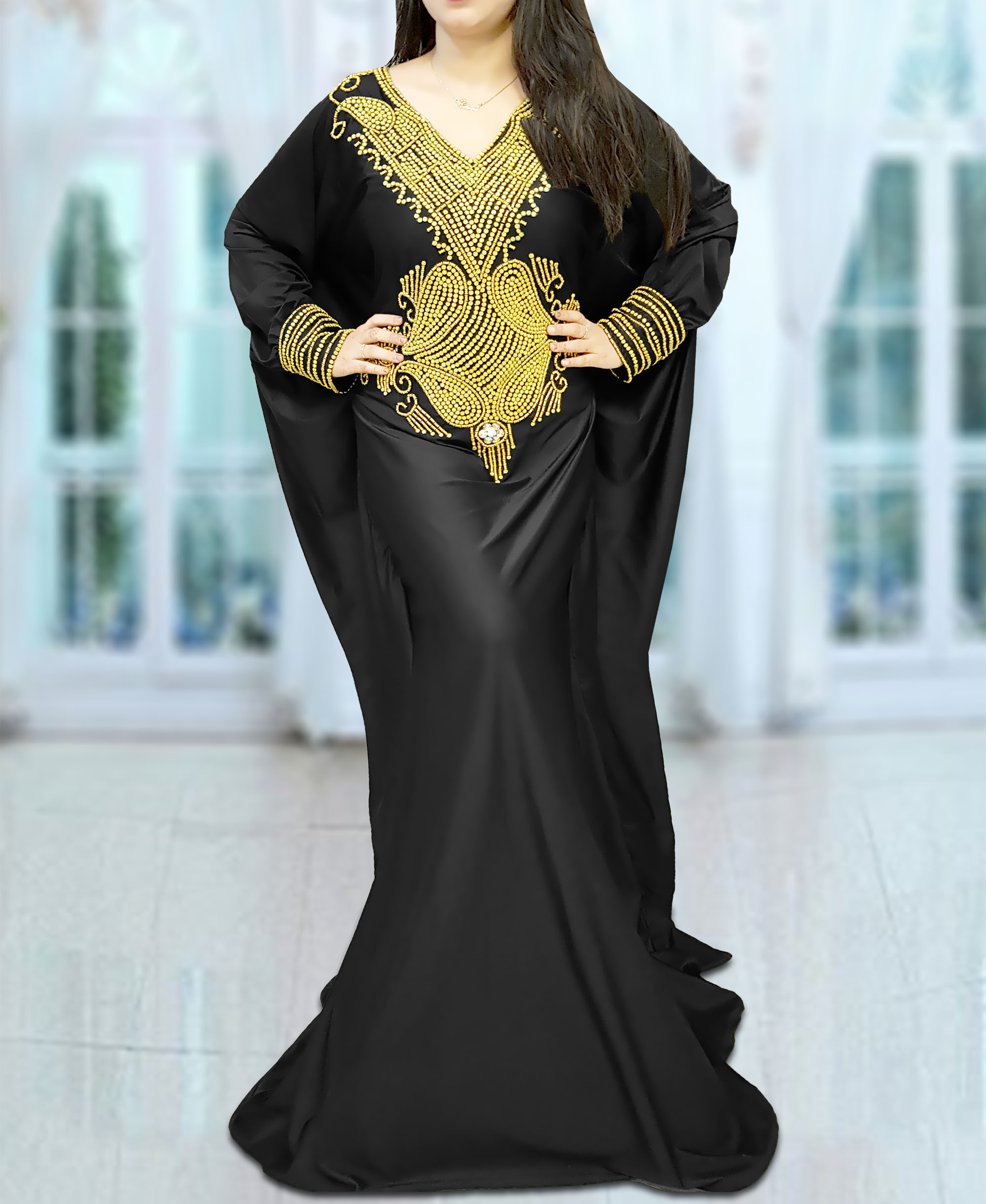 black abaya dress