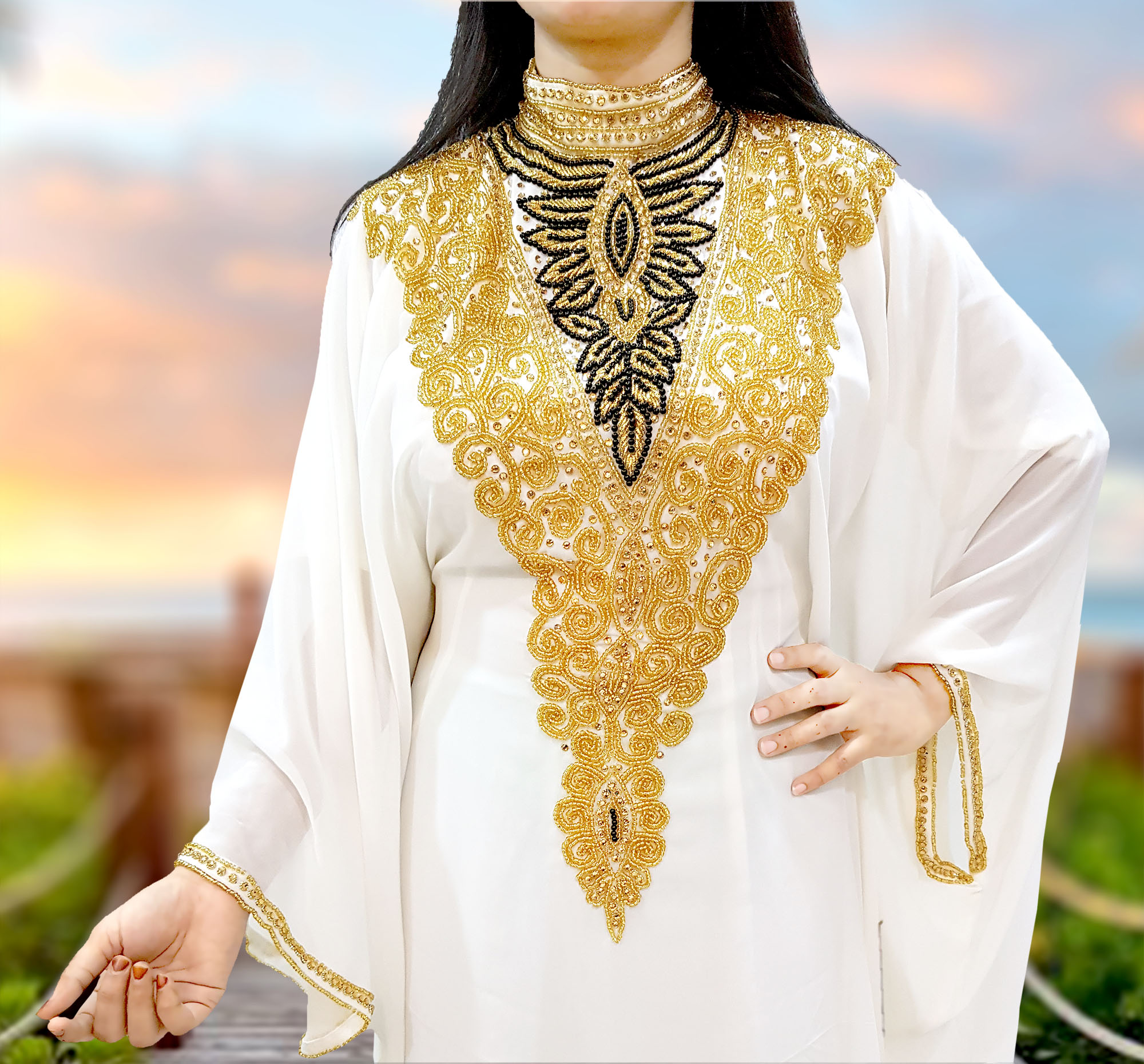 African Attire Moroccan Dubai Kaftan Dresses For Women